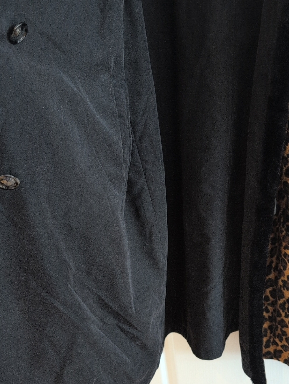 334 - Leopard Print Faux Fur Coat Reversable - very soft, great condition - Picture 5 of 9